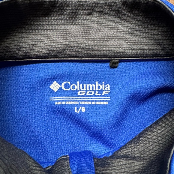 Columbia Golf Blue UK Quarter Zip Pullover. Large. - Picture 4 of 4